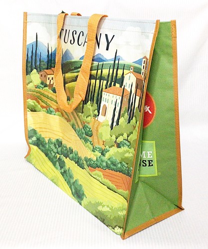 Bolsa de compras reutilizable con tema Toscano For Life XL 100 % reciclada bolsa de almacenamiento - Imagen 2 de 7