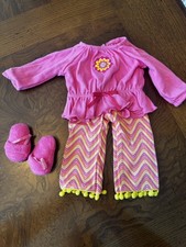 outfit is Julie's Zigzag Pajamas, a 1970s-style Doll outfit by American Girl