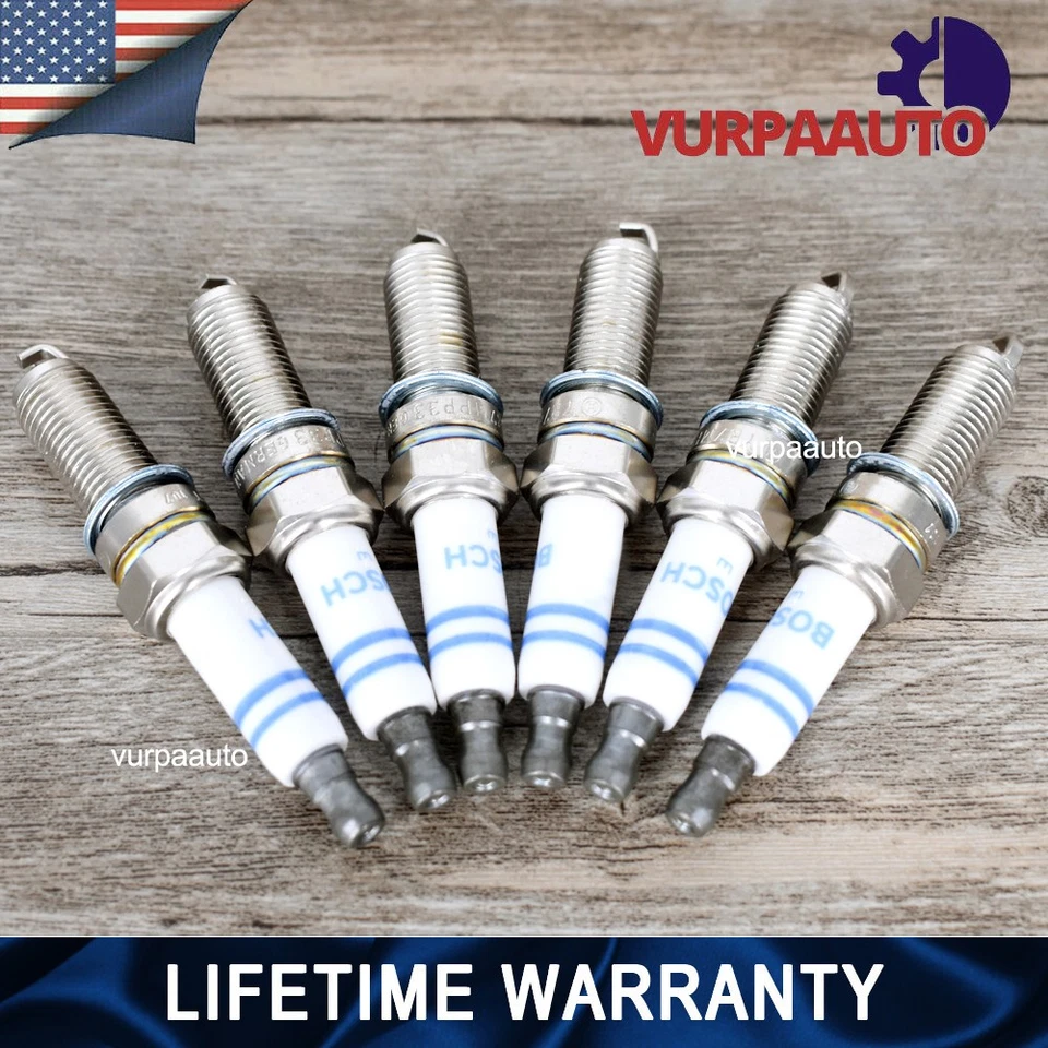 6PCS Genuine OEM YR7MPP33 Platinum Spark Plugs For Mercedes 004159180326 Origin - Image 3 of 4