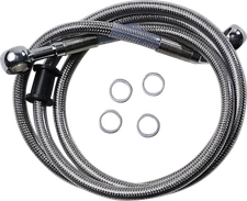 Drag Specialties 1741-5837 Standard Length Front Stainless Steel Brake Line K...