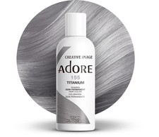 Adore Semi Permanent Hair Color 155 Titanium  Vegan  Cruelty-Free Gray Hair