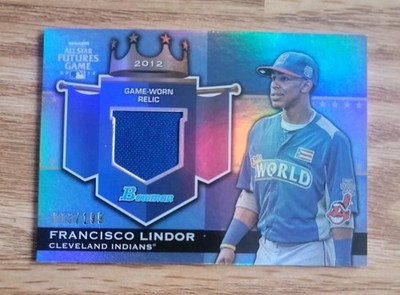 FRANSISCO LINDOR 2012 BOWMAN ALL STAR FUTURE GAMES RELIC 63/199 RARE!   