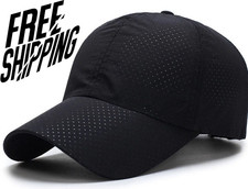 Men’s Quick Dry Running Cap Lightweight Breathable Sun Hat Outdoor Baseball
