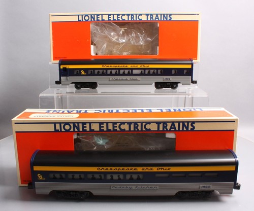 Juego de vagones de pasajeros de aluminio Lionel 6-19164 O Chesapeake & Ohio Chessie Club EX | Condition: Used