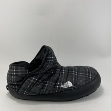 The North Face ThermoBall Traction Mule V Black Plaid Slippers Womens Size 10