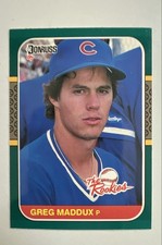 1987 Donruss The Rookies - Greg Maddux #52 Rookie Card