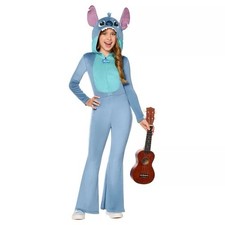 01826874 Spirit Halloween Stitch Flared Leg Jumpsuit - Lilo Stitch Size Varies