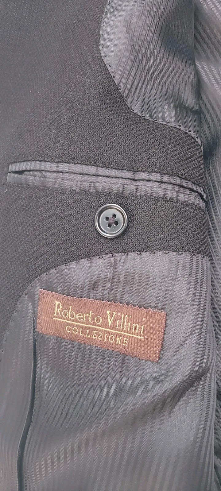 Roberto Villini Blk Single Breasted Suit Jacket B… - image 4