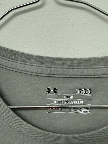 Lot (5) Men's Under Armour Short Sleeve Athletic T Shirts Large White Gray - Bild 3 von 11