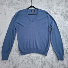 Vtg Jantzen Sweater Mens XL V Neck Pullover Made In USA 80s 90's Golf Academia