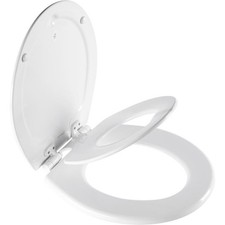 Mayfair by Bemis NextStep2 Round White Slow Close Enameled Wood Toilet Seat