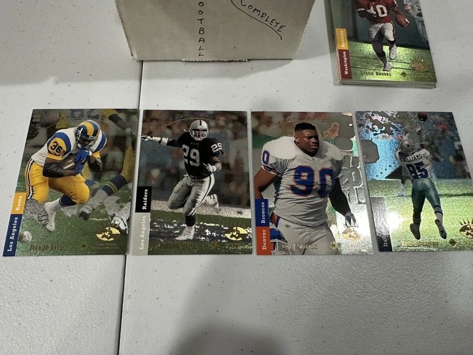 1993 Upper Deck SP Futebol - Conjunto Completo - Bettis, Bledsoe Rookies - NM+ - Imagem 2 de 3