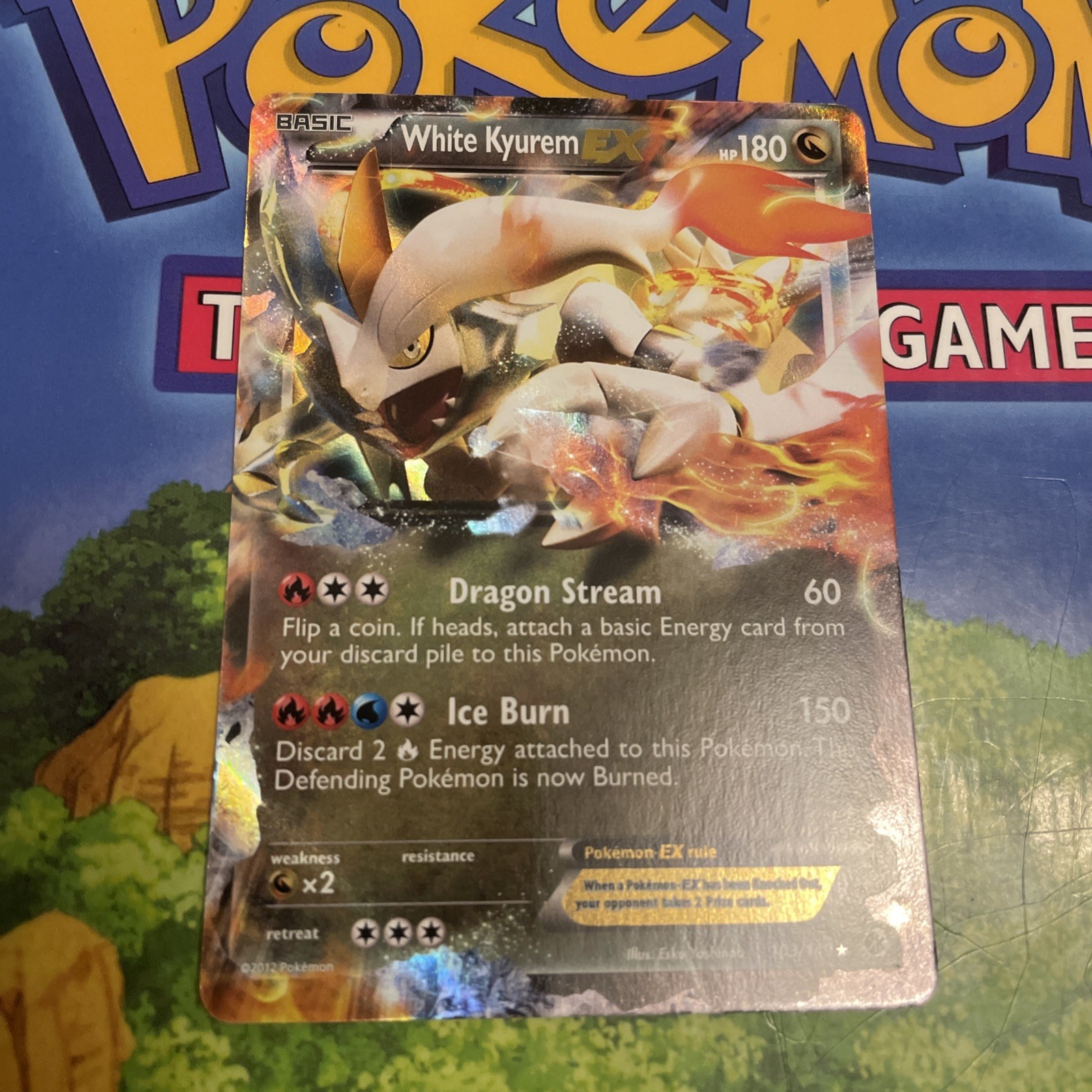 White Kyurem EX 103/149 Holo EX Rare Boundaries Crossed Pokemon MINT!!