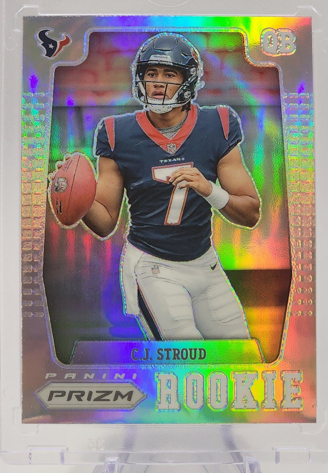 🌟 CJ STROUD 2023 Panini SILVER Prizm Flashback Rookie #PFR-2 ROOKIE 🏈