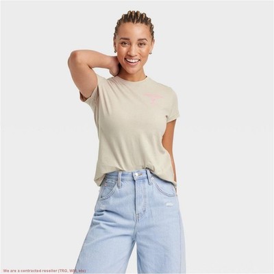 Women's Short Sleeve Pullover T-Shirt - Universal Thread Taupe S *SEE DEAL!!!*