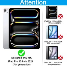 Milomdoi 3 Pack Screen Protector for iPad Pro 13 Inch 2024 7th Generation with 3