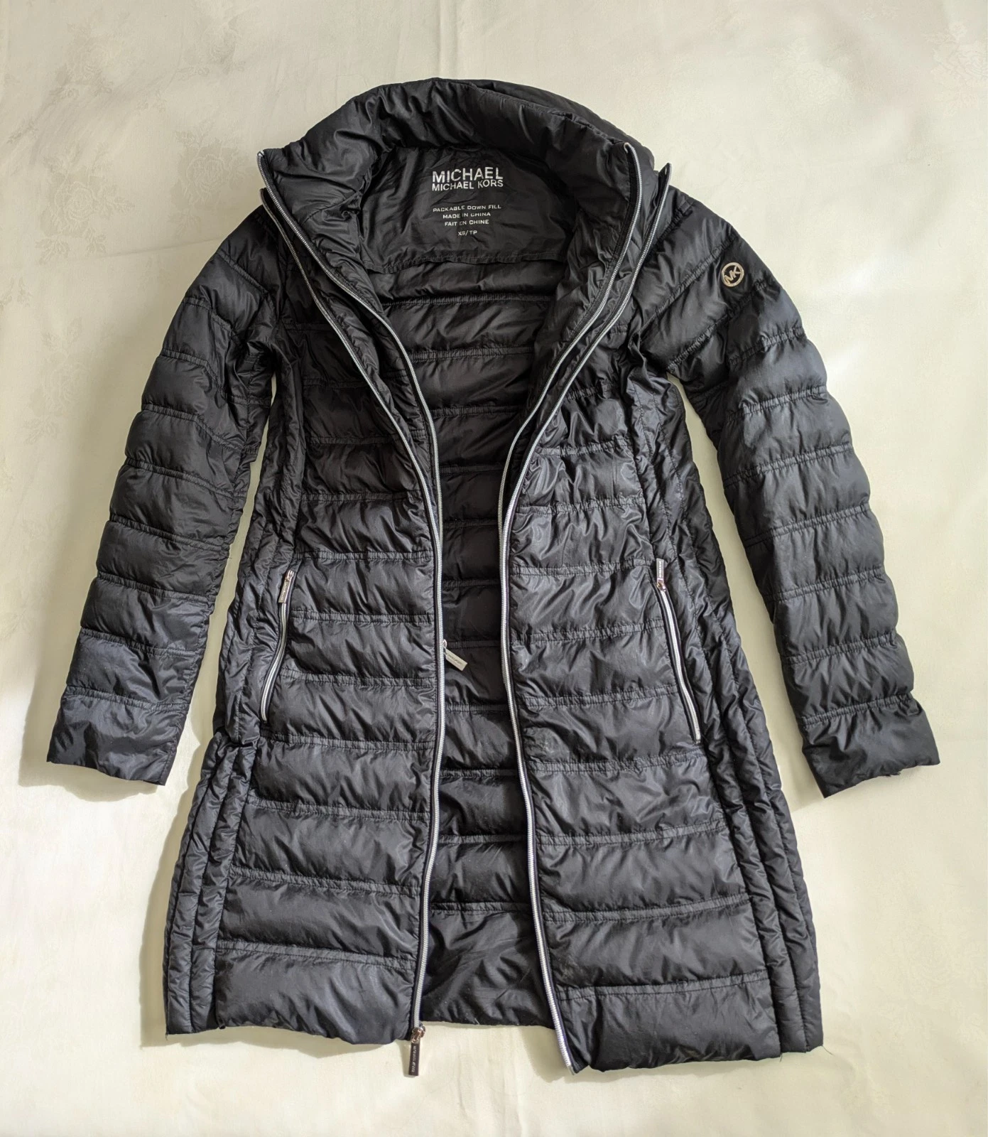 Michael Kors Black Quilted Puffer Jacket Girls XS Lightweight Dual Zippered
Opens in a new window or