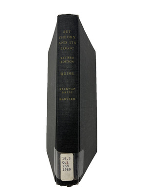 Set Theory and Its Logic 1969 Rev. ed W V Quine Hrdcvr Ex-McClean Hosp Med Lib