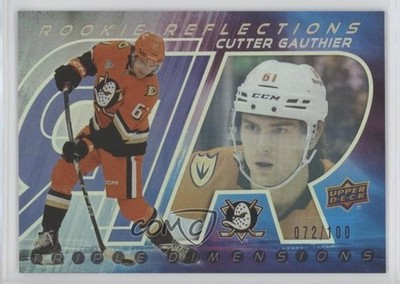 2024 Extended Series Rookie Reflections Gold /100 Cutter Gauthier #RR-27 RC 3h1