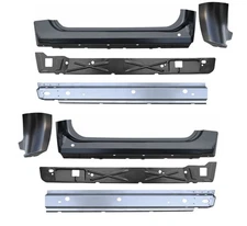 2007-2013 Chevy Gmc Pickup Inner Outer Rocker Panel Cab Corner 8 Pc Set (2 Door