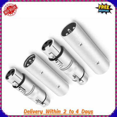 Xlr Adapter 4 Pack 2pair 2 Xlr Male To Male Connector & 2 Xlr Female To Female
