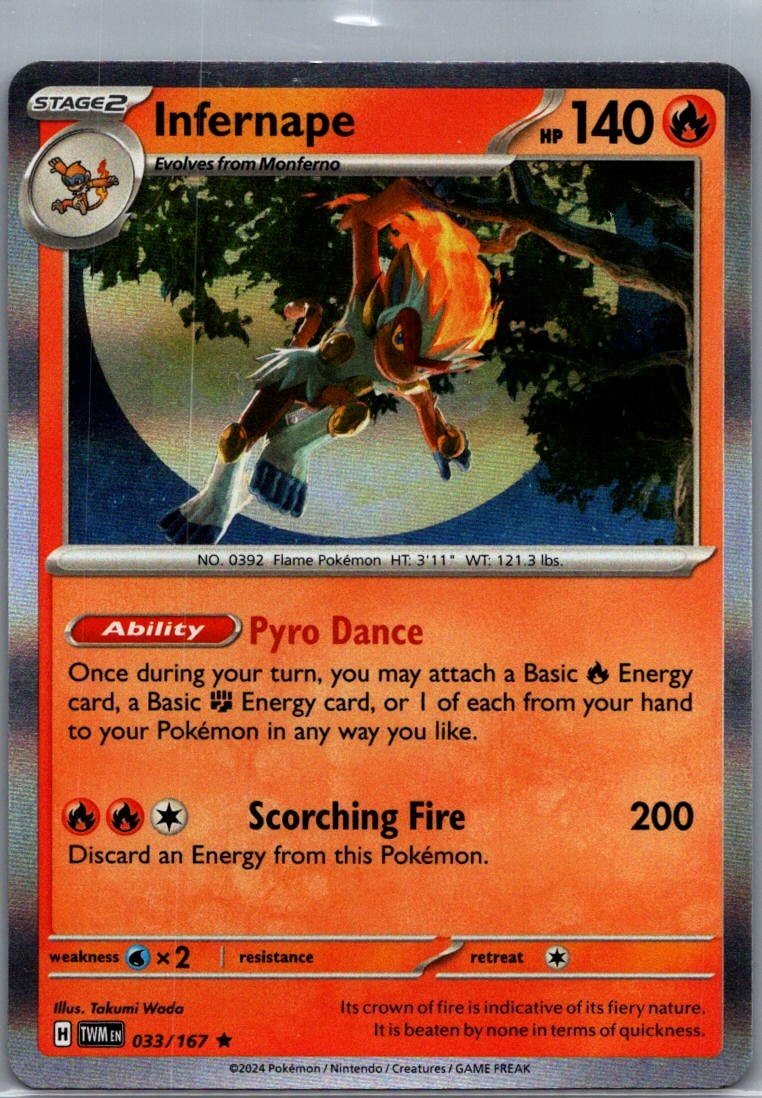 Infernape 033/167 Twilight Masquerade Holo NM