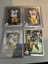 Topps 2024 NFL Steelers Chrome Refractor Harmon Sawyer Polamalu Watt Card Lot