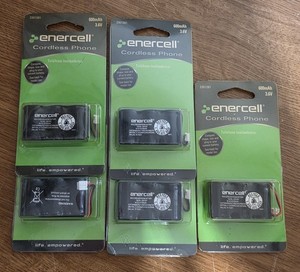 5-pack Enercell 3.6V 600mAh Cordless Phone Battery Replacement 2301281 New Lot