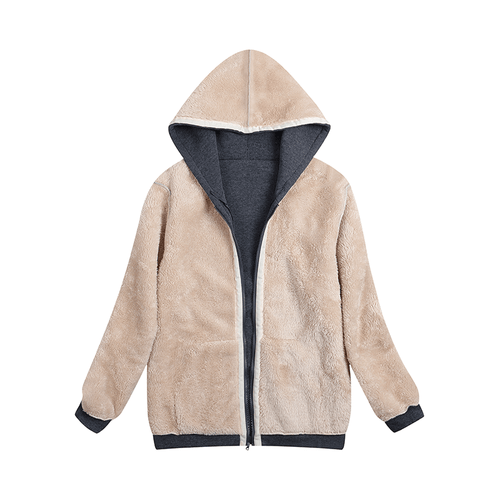 Damen Sherpa Fleece Sweatshirt - ultraweicher & warmer Winterpullover Hoodie - Bild 3 von 9