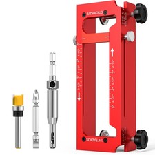 Door Hinge Jig Aluminum Alloy Adjustable Mort...