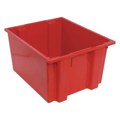 QUANTUM STORAGE SYSTEMS SNT230RD Stk and Nest Ctr,Red,Solid,Polypropylene 8UP42