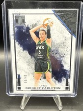 2025 Panini Impeccable WNBA #66 Bridget Carleton Silver #/40