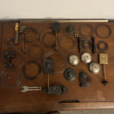 antique clock chime lot clockmaker parts