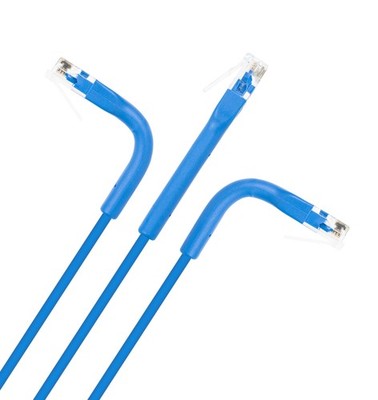 Intellinet 745277 10 Ft Cat-6 U/UTP Slim Patch Cable 10 Pack Blue