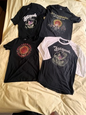 Whitesnake Band T-Shirt Lot of 4   Farewell Tour, Flesh & Blood, 2012 Tour