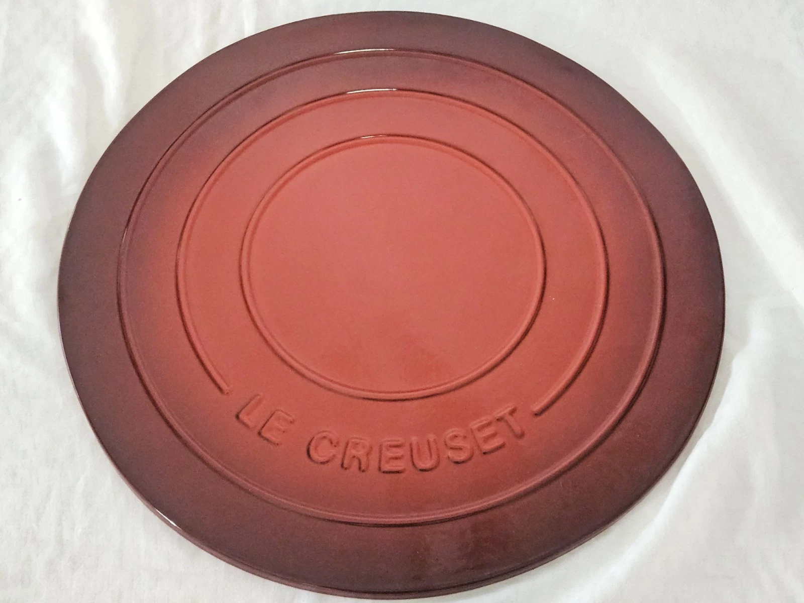 🍕 Le Creuset 15” Pizza Stone Cerise Red 🔥 Stoneware
Opens in a new window or tab