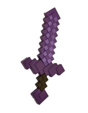 Minecraft Purple Pixel Foam Sword   EUC      