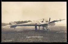 Photo Postcard Sanke No. 37: Aircraft Pilot on His Ziegler Arrowdecker 