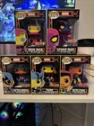 Funko Pop Marvel Black Light Lot