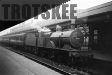 Larger Negative LMS London Midland Railway Scottish Steam Loco 728 c1940s