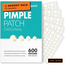 600 Counts Pimple Patches - Hydrocolloid Acne Patches for face, Pimple Stickers