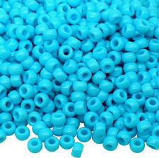 1000Pcs Pony Beads Bracelet 9Mm Black Plastic Barrel Pony Beads for Necklace