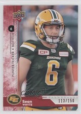 2018 Upper Deck CFL Red 113/150 Sean Whyte #8 n1u