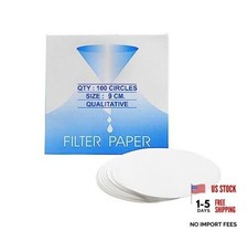 Labs Premium Qualitative Filter Paper, 9cm Dia., Medium Speed 85 GSM , 10