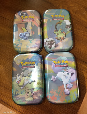 Pokémon Mini Tin Boxen Schwert & Schild 4er Set Strahlende Sterne, Astralglanz