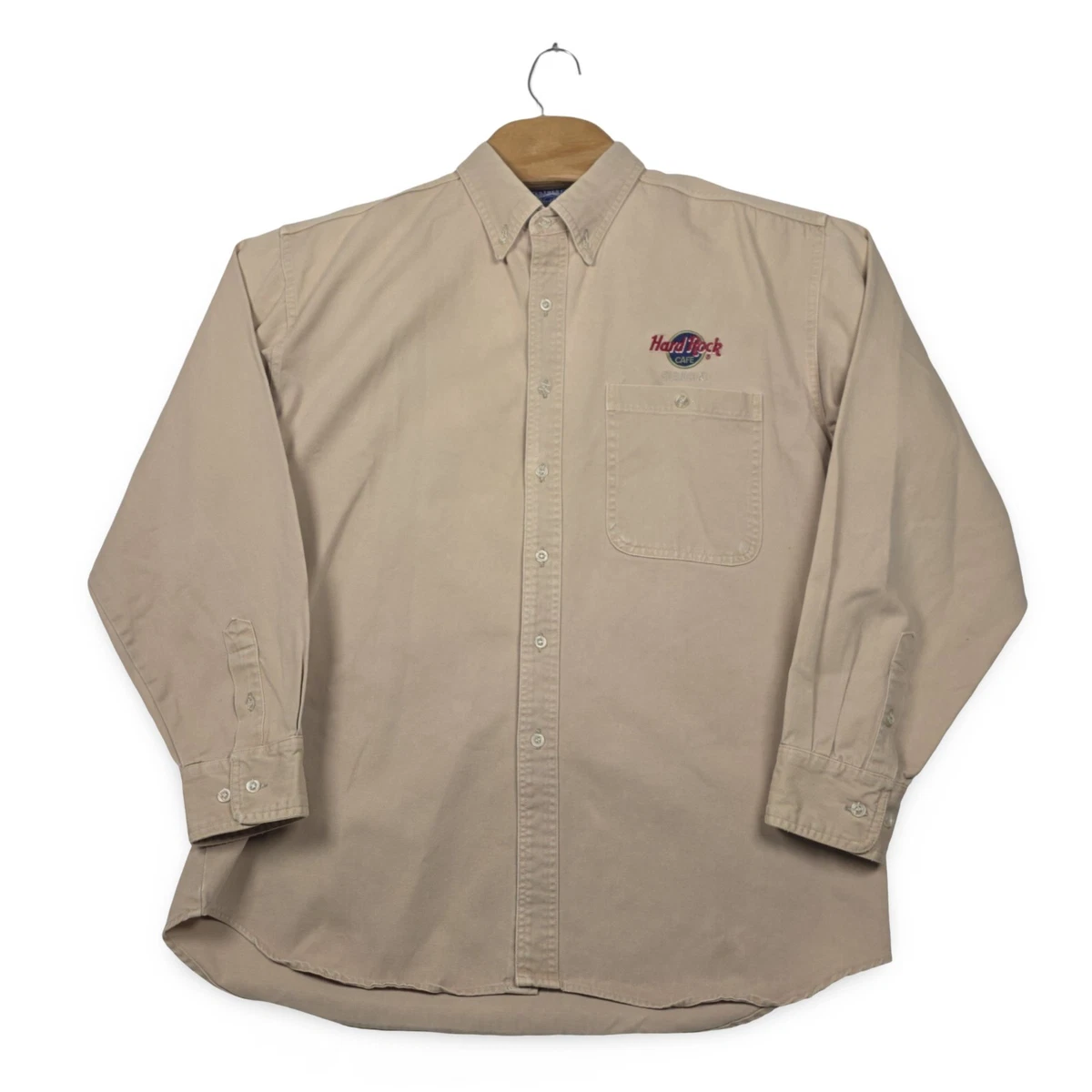 Hard Rock Cafe Denim Casual Button-Down Shirts for Men for sale | eBay