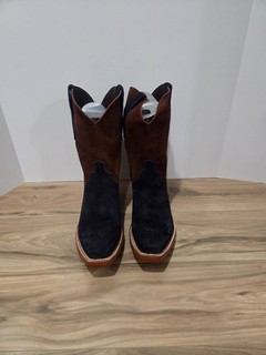 10 D⭐ BOTAS LUCCHESE STEAD AZUL GAMUZA⭐
