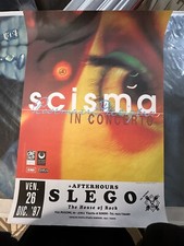 SCISMA Paolo Benvenuto AFTERHOURS Poster Manifesto 45 X 70 Cm 1997 Slego Rimini