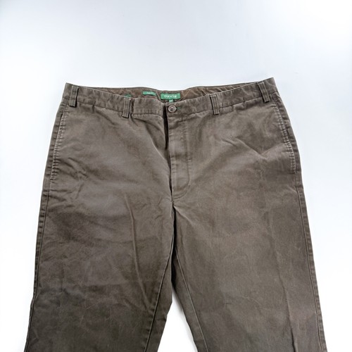 Orvis Ultimate Khakis Pants 44Wx30L Brown Pleated Trim Fit Outdoor Cotton Golf - Picture 3 of 8