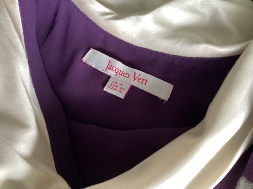 Jacques Vert Kleid Gr. 18 Pflaume/Creme - Bild 4 von 6